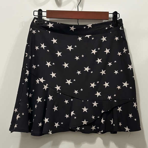 Nasty Gal Blue Skirt with White Stars - Size 6 - Picture 3 of 3